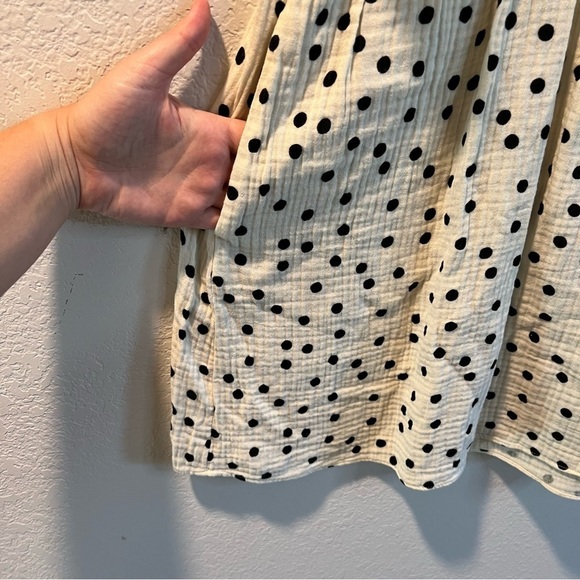 Women’s Madewell Light-spun Ruffle-Sleeve Babydoll Dress In Dot Toss size S - Picture 4 of 7